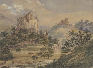 Château d'Eltz sur la Moselle - Julius Hübner — näkymä teoksesta