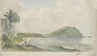 Julius Jacobus van de Sande Bakhuyzen - Tropisch kustlandschap.webp