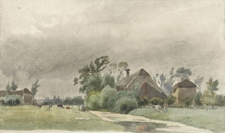 Julius Jacobus van de Sande Bakhuyzen - Vaart leidend naar een boerderij.webp