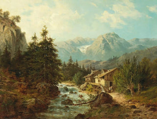 Julius Rose - Mhle am Gebirgsbach.webp