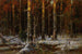 Talvimetsä - Julius Sergius Klever — näkymä teoksesta