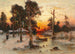 Paluu kotiin auringonlaskun aikaan - Julius Sergius Klever — näkymä teoksesta