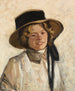 Fille avec un chapeau - Julius Seyler — näkymä teoksesta