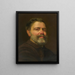 Autoportrait - Julius Siegfried Uetz — kehystetty taideteos seinällä