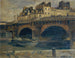 Pariisin maisemasta Pont Neuf'n kanssa - Julius Ullmann — näkymä teoksesta