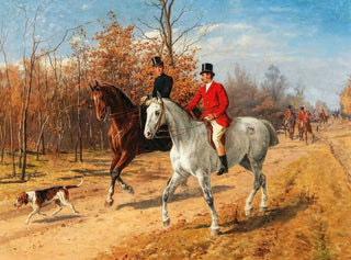 Metsästysajelu - Julius von Blaas — näkymä teoksesta