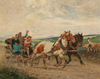Paluu kotiin - Julius von Blaas — näkymä teoksesta