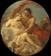 Jupiter ja Callisto - Charles-Joseph Natoire — näkymä teoksesta