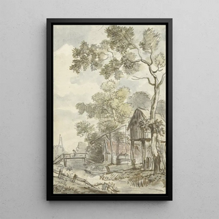 Jurriaan Andriessen - Ontwerp voor behangselschildering met Hollands landschap.webp