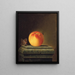 Nature morte avec pomme et insectes - Justus Juncker — kehystetty taideteos seinällä