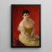 Portrait d'une dame - Józef Męcina-Krzesz — kehystetty taideteos seinällä