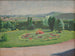 Parterre de fleurs devant le manoir - Józef Mehoffer — näkymä teoksesta