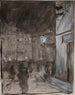 Place du Marché de la Vieille Ville à Varsovie la nuit étude du motif de la peinture à l'huile - Józef Pankiewicz — näkymä teoksesta