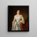 Portrait de Mademoiselle Pisarzowska - Józef Simmler — kehystetty taideteos seinällä