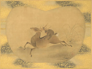 Singe sur un cerf - Kanō Tsunenobu — näkymä teoksesta