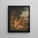 Quatre putti jouant dans un paysage - Karel Škréta — kehystetty taideteos seinällä
