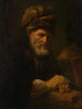 Un vieil homme avec un bonnet de fourrure - Karel van der Pluym — näkymä teoksesta