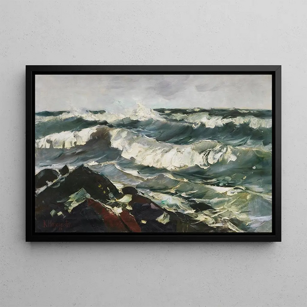 Karl Hagemeister - Die Welle Bewegte See.webp