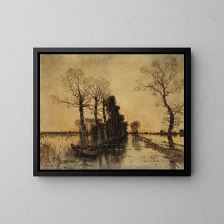 Karl Heffner - Moorlandschaft mit berschwemmter Allee.webp