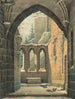 Ruines du monastère d'Oybin en hiver - Karl Heinrich Beichling — näkymä teoksesta