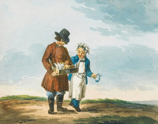 Kaksi nuorta katumyyjää - Karl Ivanovich Kollman — näkymä teoksesta