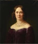 Portrait de la baronne Pauline von Koenig-Warthausen - Karl Jakob Theodor Leybold — näkymä teoksesta