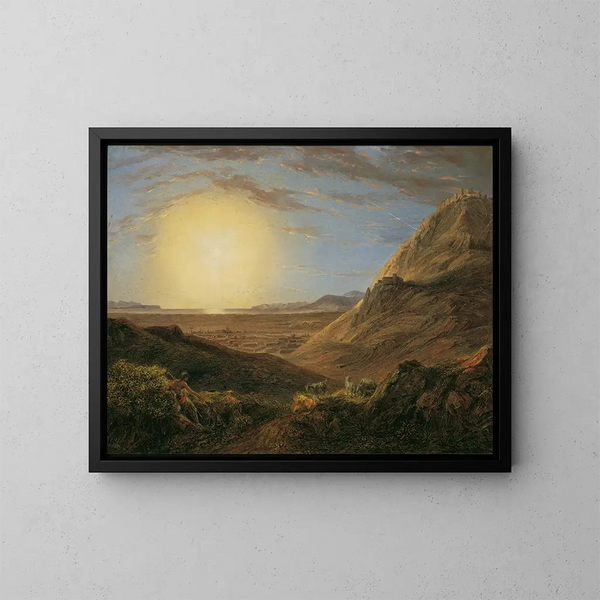 Ateenasta auringonnousussa - Karl Joseph Aloys Agricola — kehystetty taideteos seinällä