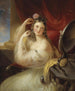 Dame devant le miroir des toilettes - Karl Joseph Aloys Agricola — näkymä teoksesta