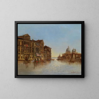 Venetsia Santa Maria della Salute - Karl Kaufmann — kehystetty taideteos seinällä