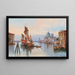 Venetsian maalaus, näkymä Santa Maria della Salute - Karl Kaufmann — kehystetty taideteos seinällä