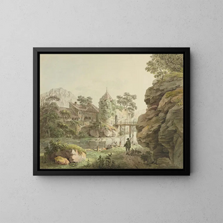 Karl Ludwig Zehender - Ansicht des Schlosses Zwingen an der Birs.webp