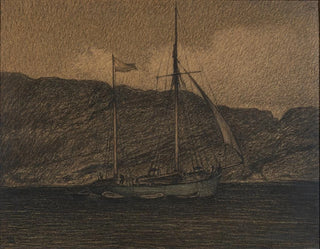 Kalastajalaiva - Karl Nordström — näkymä teoksesta