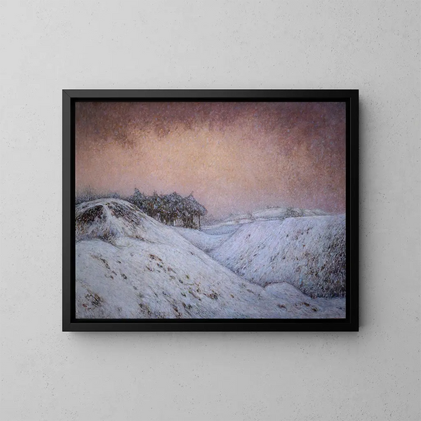 Lumisade - Karl Nordström — kehystetty taideteos seinällä