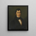 Portrait d'un gentilhomme - Karl Philipp Schwab — kehystetty taideteos seinällä
