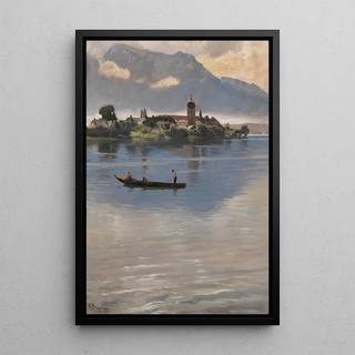 Karl Raupp - Kahnfahrt auf dem Chiemsee vor der Fraueninsel.webp