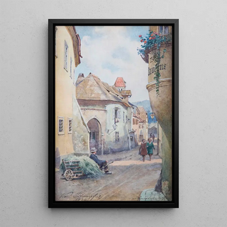 Karl Schnorpfeil - Drnstein Gassenszene.webp