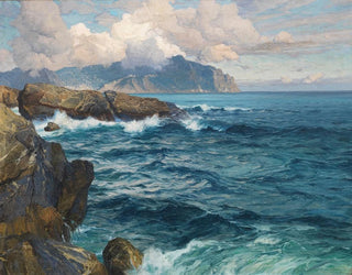 Atmosphère du soir à Nervi - Karl Theodor Boehme — näkymä teoksesta