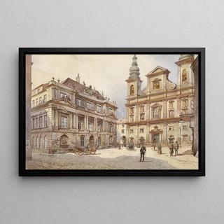 Karl Wenzel Zajicek - Wien Jesuitenkirche und alte Universitt.webp