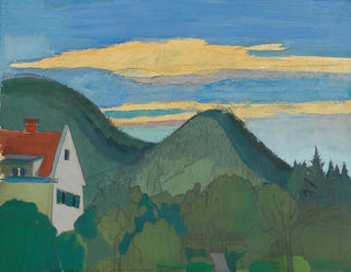 Karl Wiener - Haus in Waldlandschaft.webp