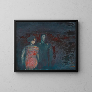 Karl Wiener - Ohne Titel Mann in Landschaft.webp