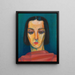 Portrait d'une dame - Karl Wiener — kehystetty taideteos seinällä