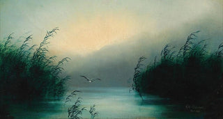 Karl Wilhelm Diefenbach - Seagull in Reeds.webp