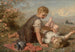 Syksyn idylli - Karl Wilhelm Friedrich Bauerle — näkymä teoksesta