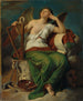 Allégorie de l'art. Projekt for the fresques du Hall of Fame et des salles adjacentes à Vienne. - Karl von Blaas — näkymä teoksesta