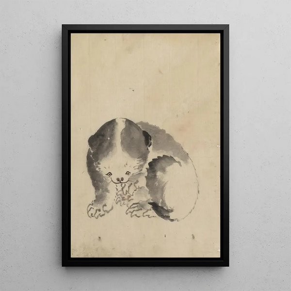 Katsushika Hokusai - A cat cleaning its claws.webp