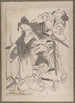 Katsushika Hokusai ja hänen oppilaidensa croquis-albumi Pl04 — näkymä teoksesta