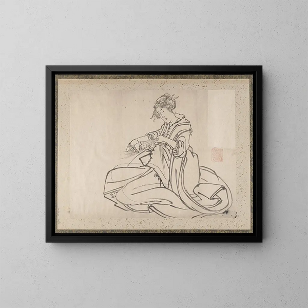 Album de croquis de Katsushika Hokusai et de ses disciples Pl28 - Katsushika Hokusai — kehystetty taideteos seinällä