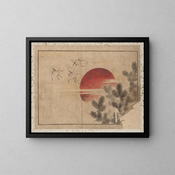 Katsushika Hokusai ja hänen oppilaidensa luonnosalbumi Pl46 - Katsushika Hokusai — kehystetty taideteos seinällä