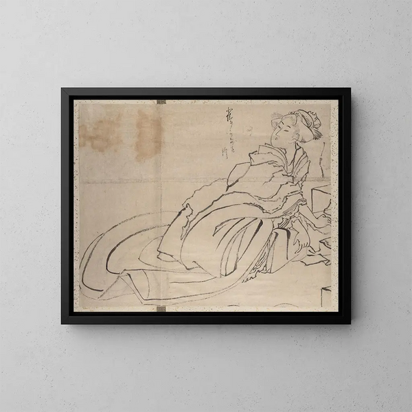 Album de croquis de Katsushika Hokusai et de ses disciples Pl56 - Katsushika Hokusai — kehystetty taideteos seinällä