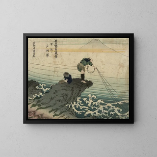 Ksh kajikazawa - Katsushika Hokusai — kehystetty taideteos seinällä